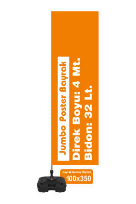 Jumbo Poster Bayrak 100x350 - 1
