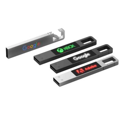 METAL IŞIKLI USB BELLEK 8/16/32/64GB - 1